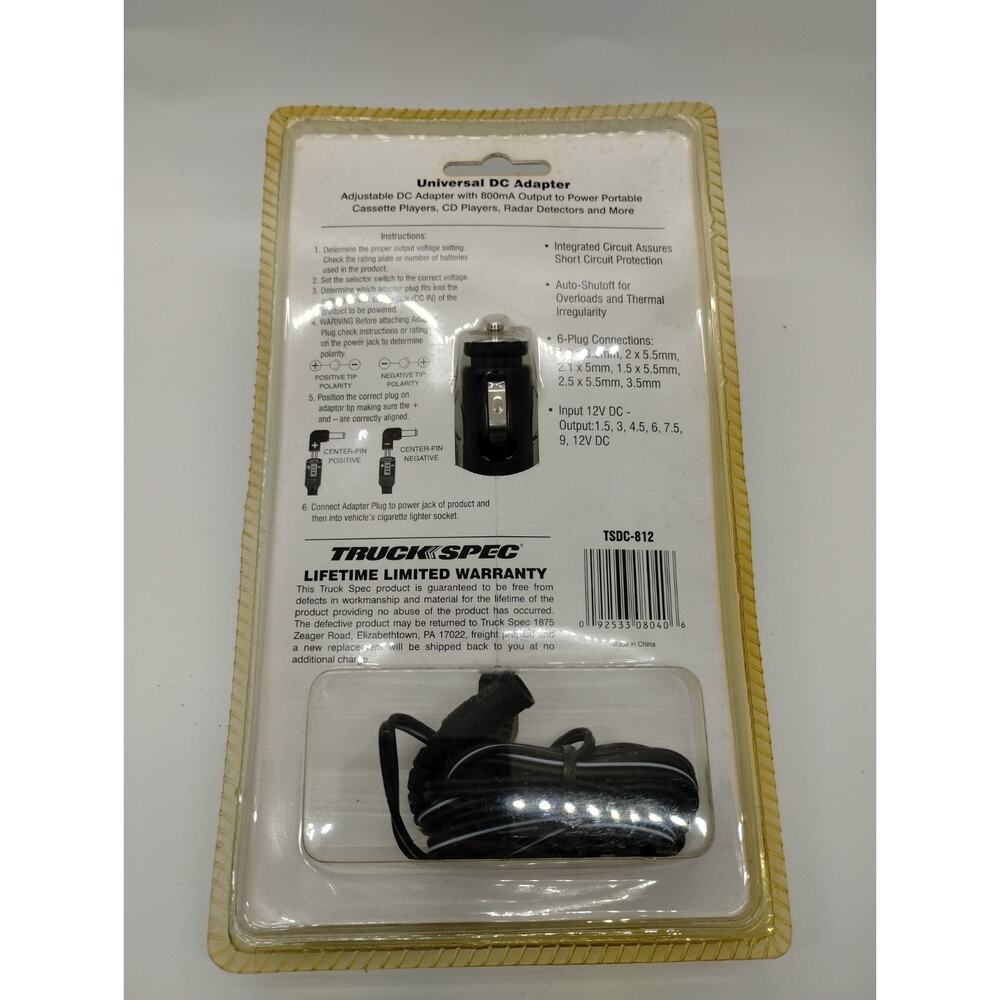 Truck Spec Universal DC Adapter TSDC-812 - Picture 3 of 4